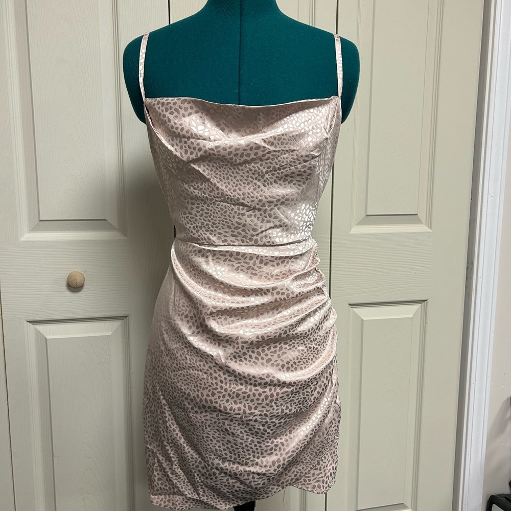 Light Pink Satin Dress